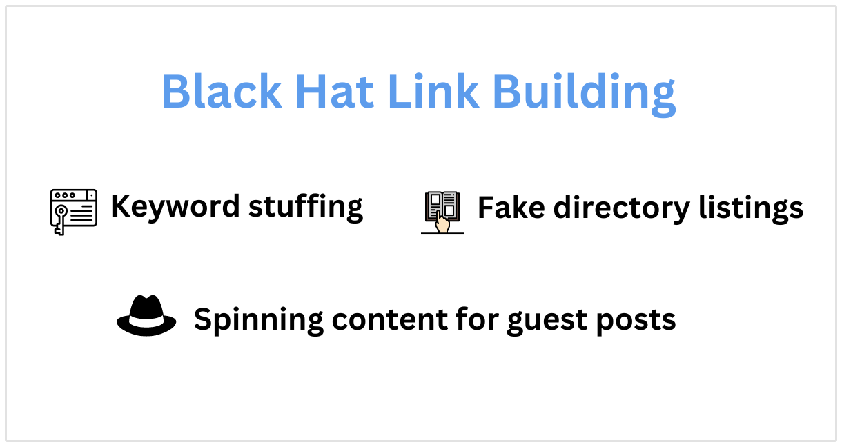 Black hat link building